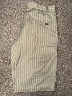 Volcom Men's Khaki Pinstripe Chino Shorts